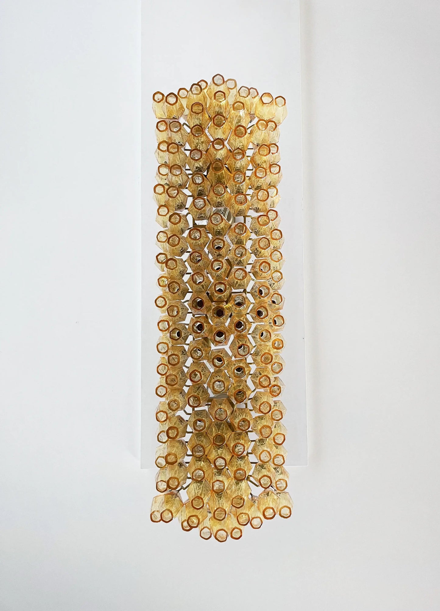 Elegant Amber Murano Poliedri Chandelier - Nuvé