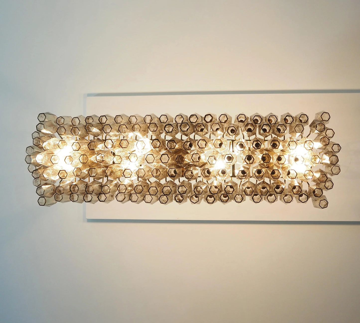 Elegant Smoked Murano Poliedri Chandelier - Nuvé