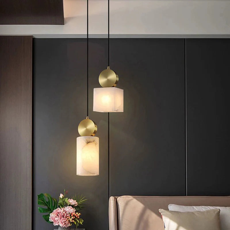 Etruscan Alabaster Pendant Light - Nuvé