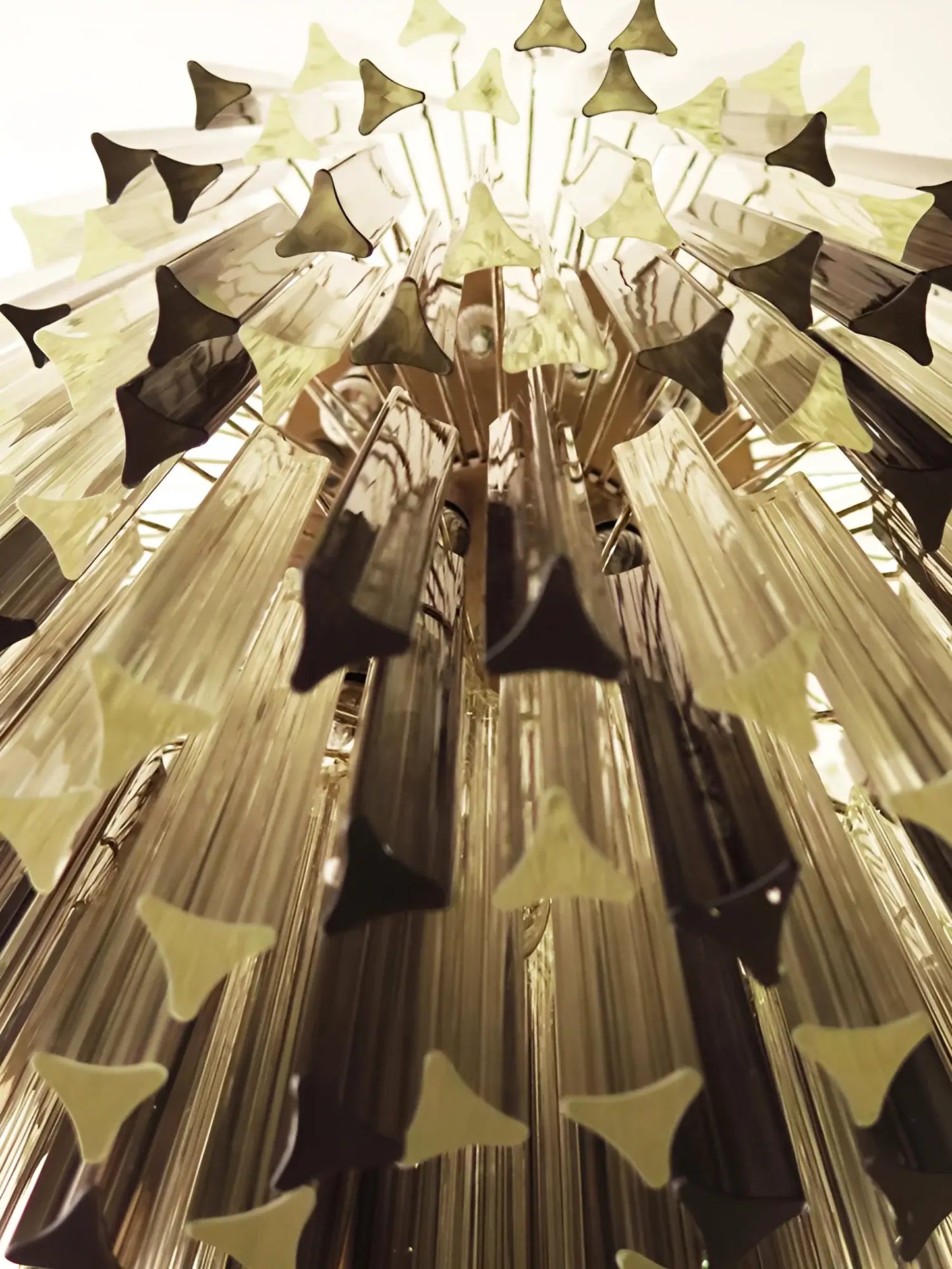 Fantastic Murano Prisms Smoked Transparent Chandelier - Nuvé