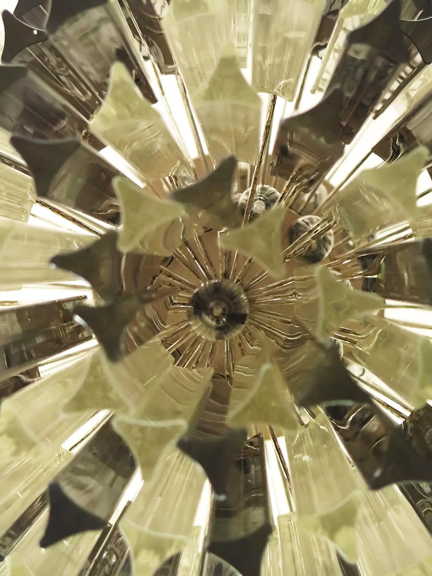 Fantastic Murano Prisms Smoked Transparent Chandelier - Nuvé
