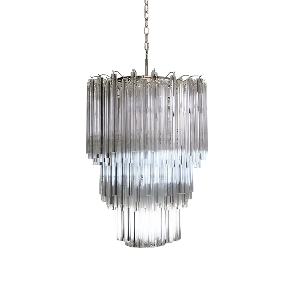 Fantastic Murano Prisms Transparent Chandelier - Nuvé
