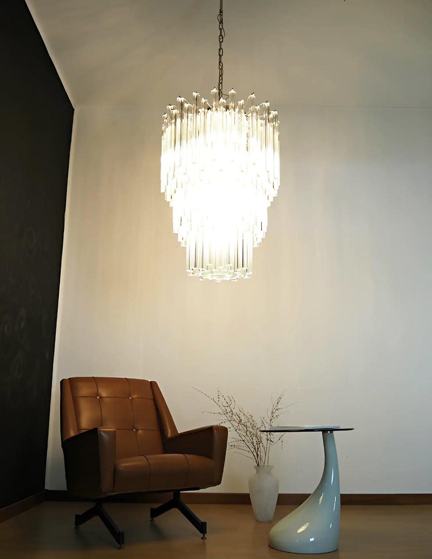Fantastic Murano Prisms Transparent Chandelier - Nuvé