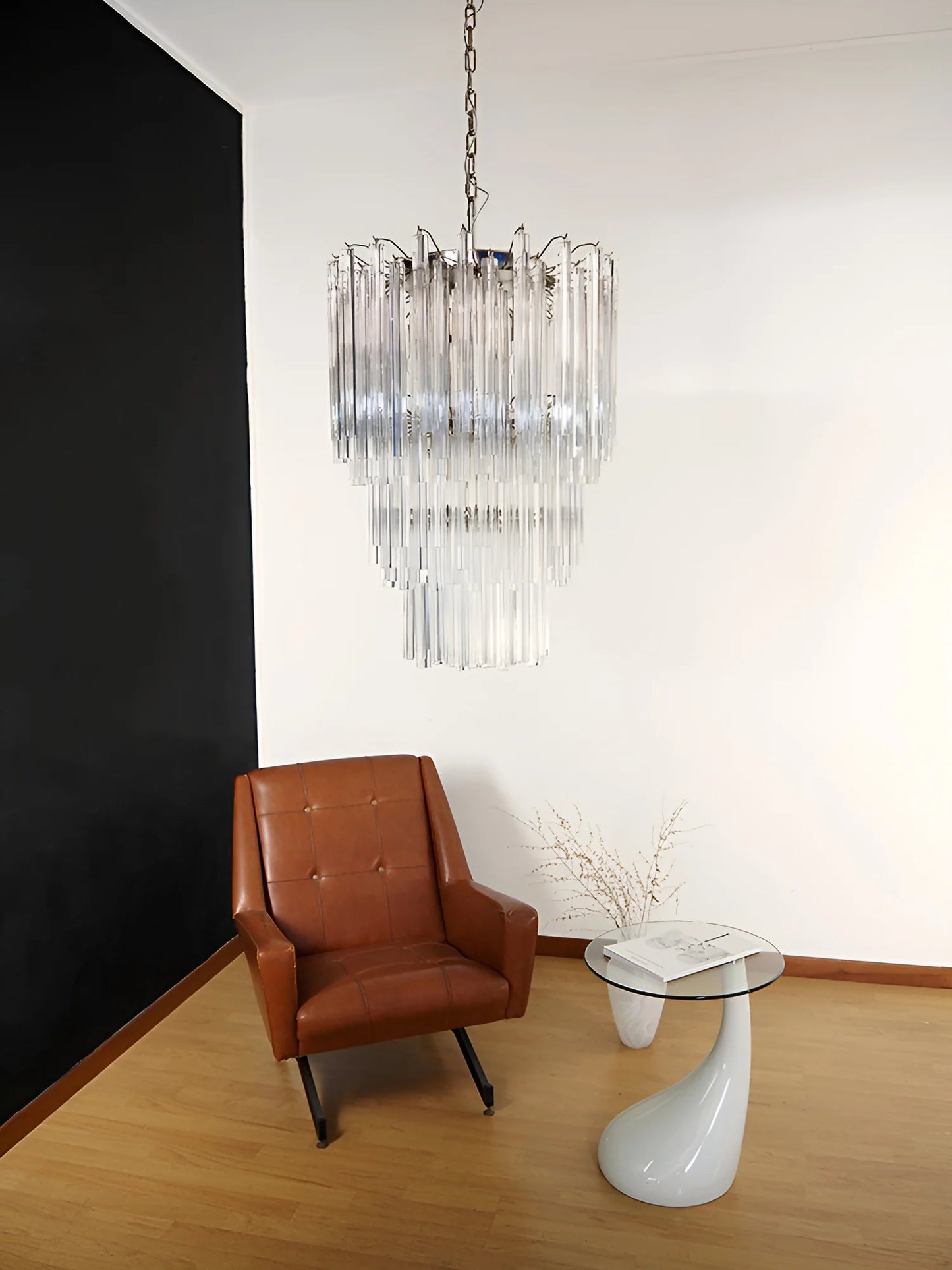 Fantastic Murano Prisms Transparent Chandelier - Nuvé