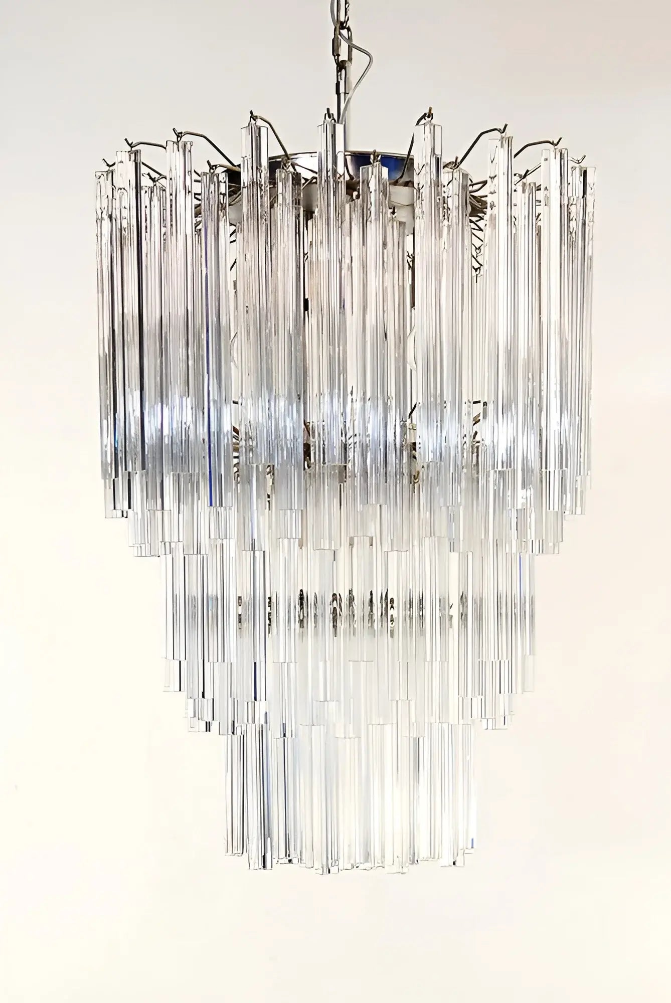 Fantastic Murano Prisms Transparent Chandelier - Nuvé
