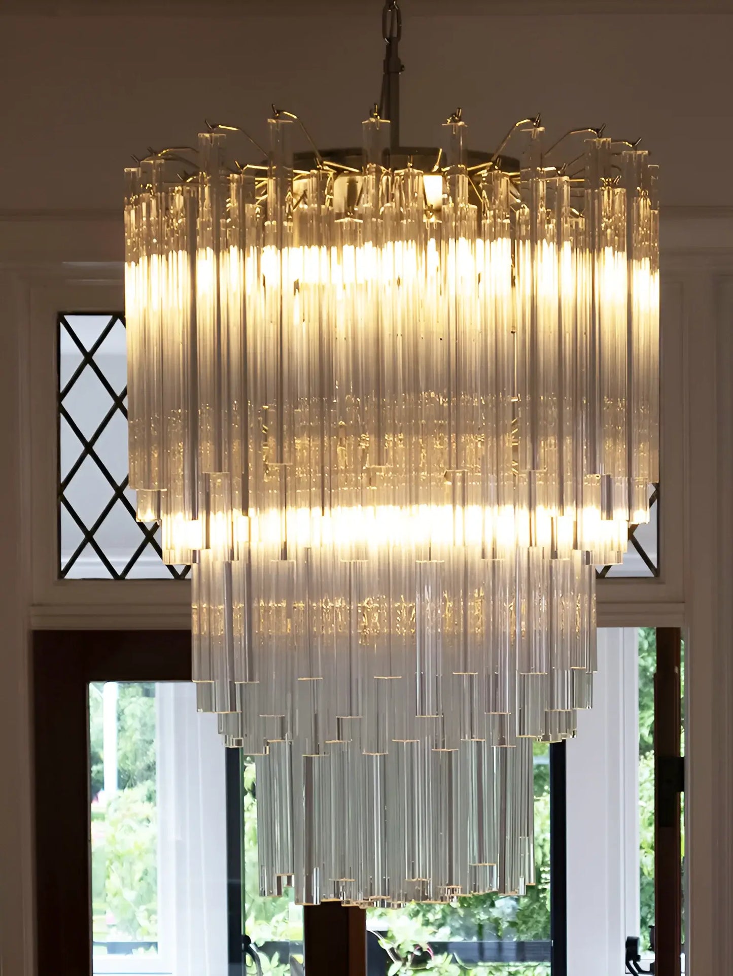 Fantastic Murano Prisms Transparent Chandelier - Nuvé