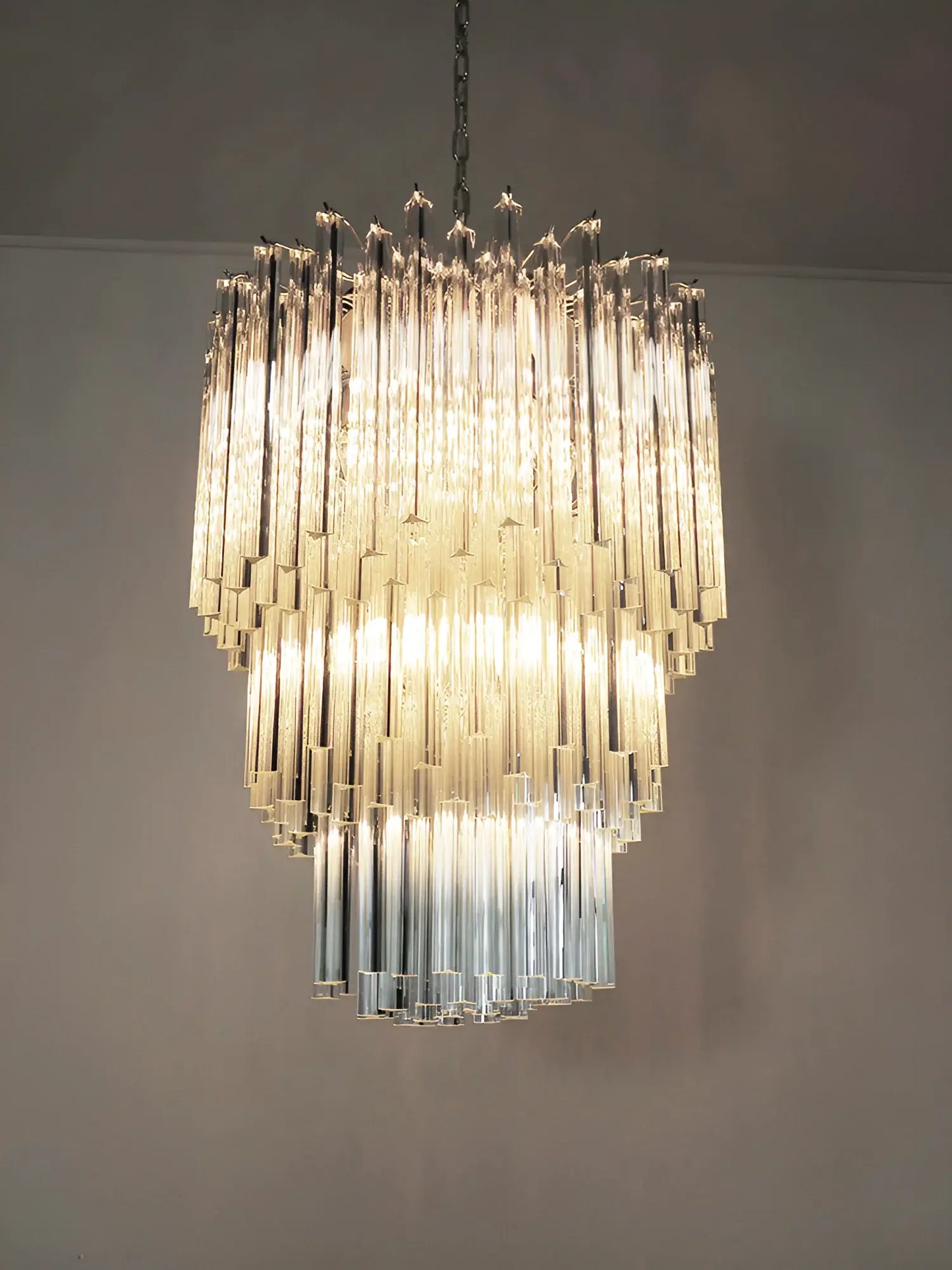 Fantastic Murano Prisms Transparent Chandelier - Nuvé