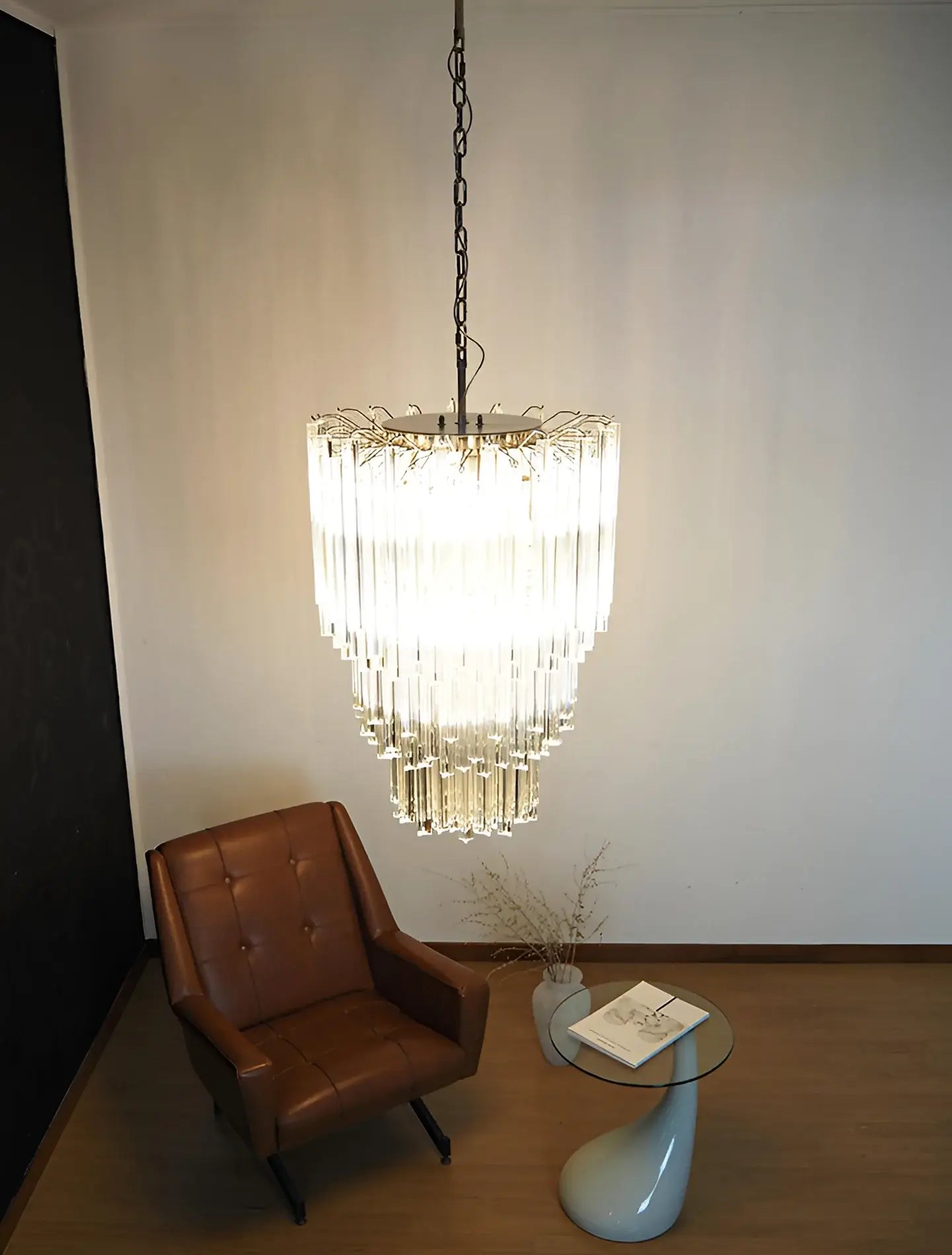 Fantastic Murano Prisms Transparent Chandelier - Nuvé