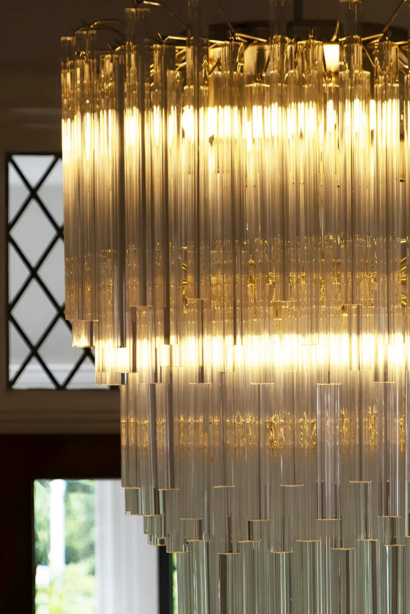 Fantastic Murano Prisms Transparent Chandelier - Nuvé