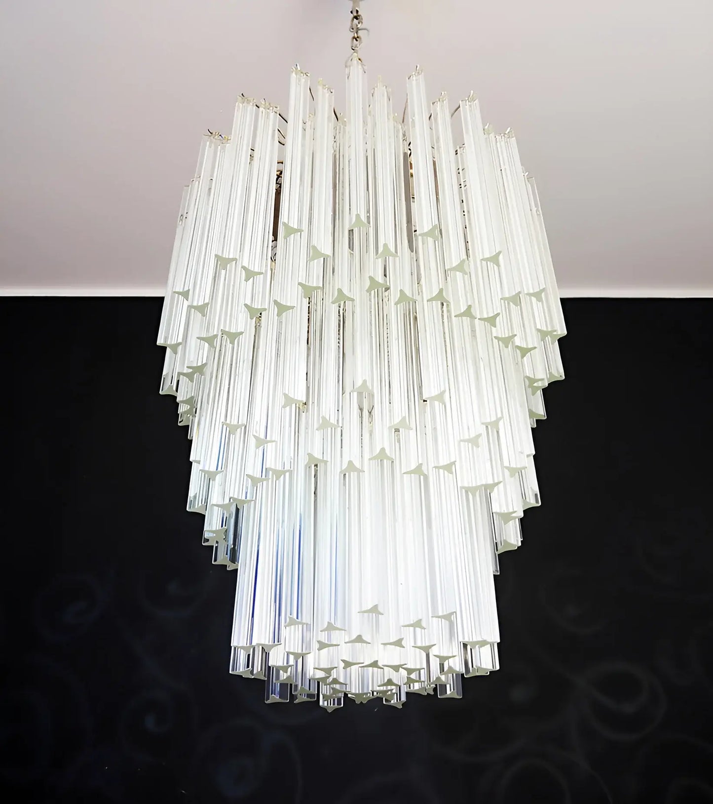 Fantastic Murano Prisms Transparent Chandelier - Nuvé