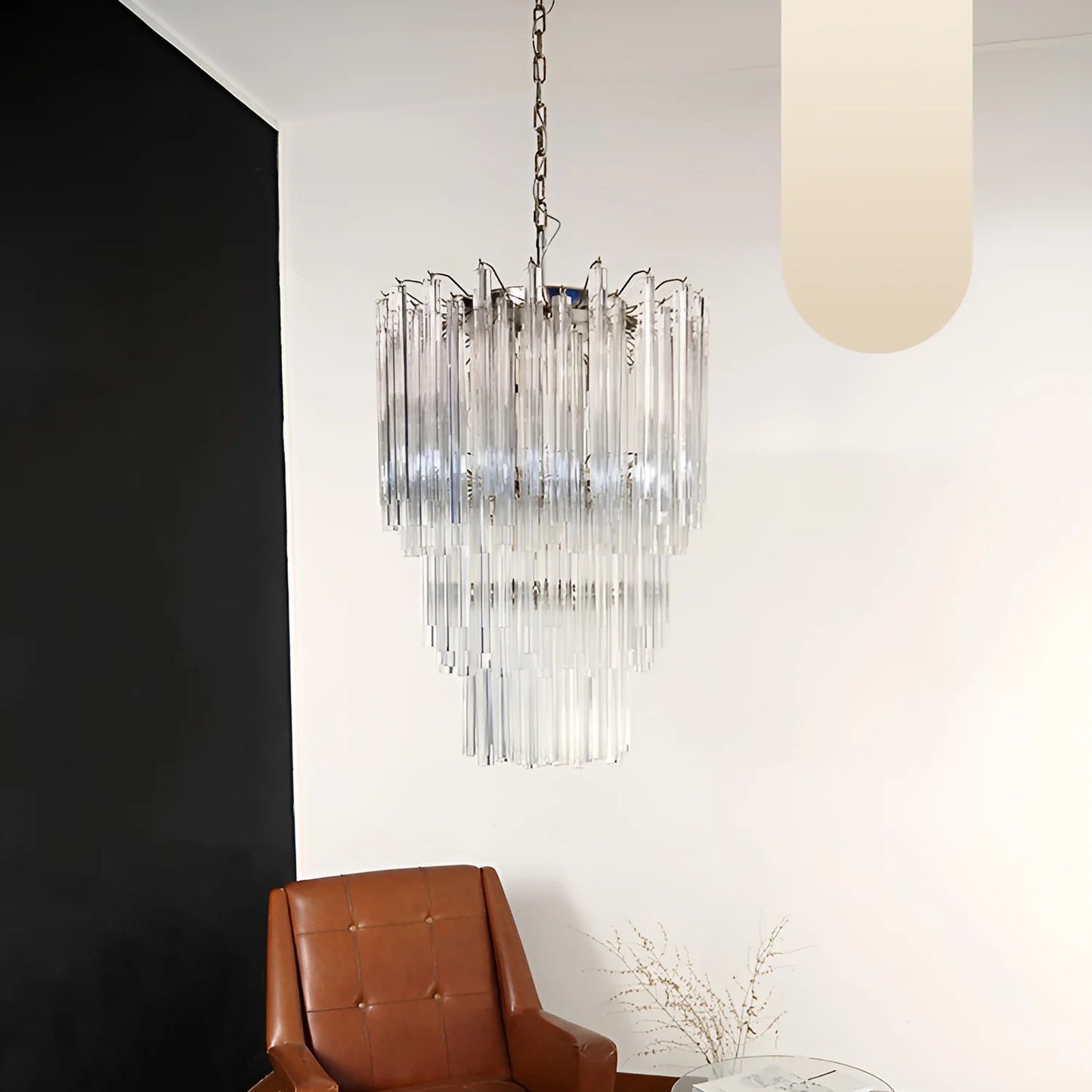 Fantastic Murano Prisms Transparent Chandelier - Nuvé