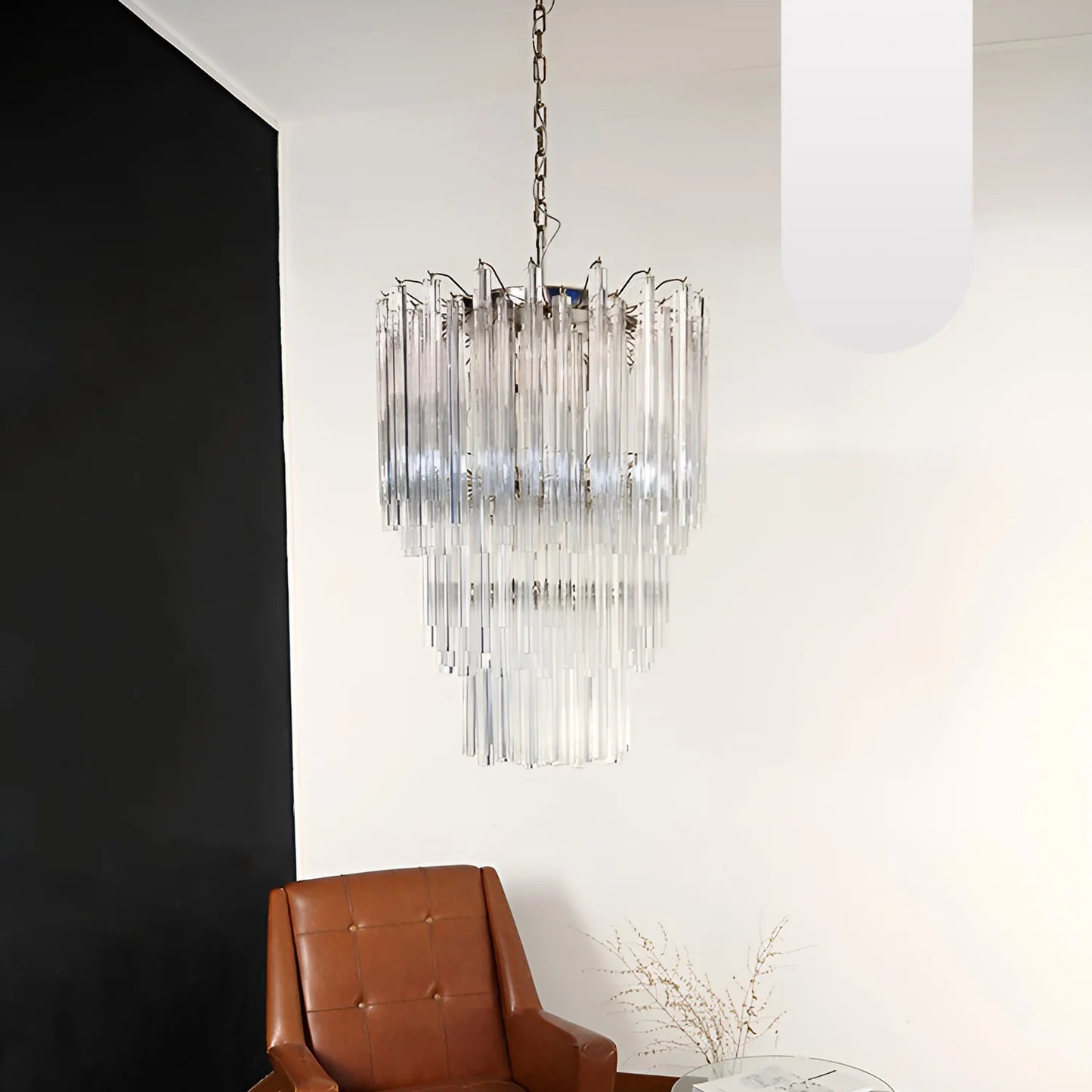 Fantastic Murano Prisms Transparent Chandelier - Nuvé
