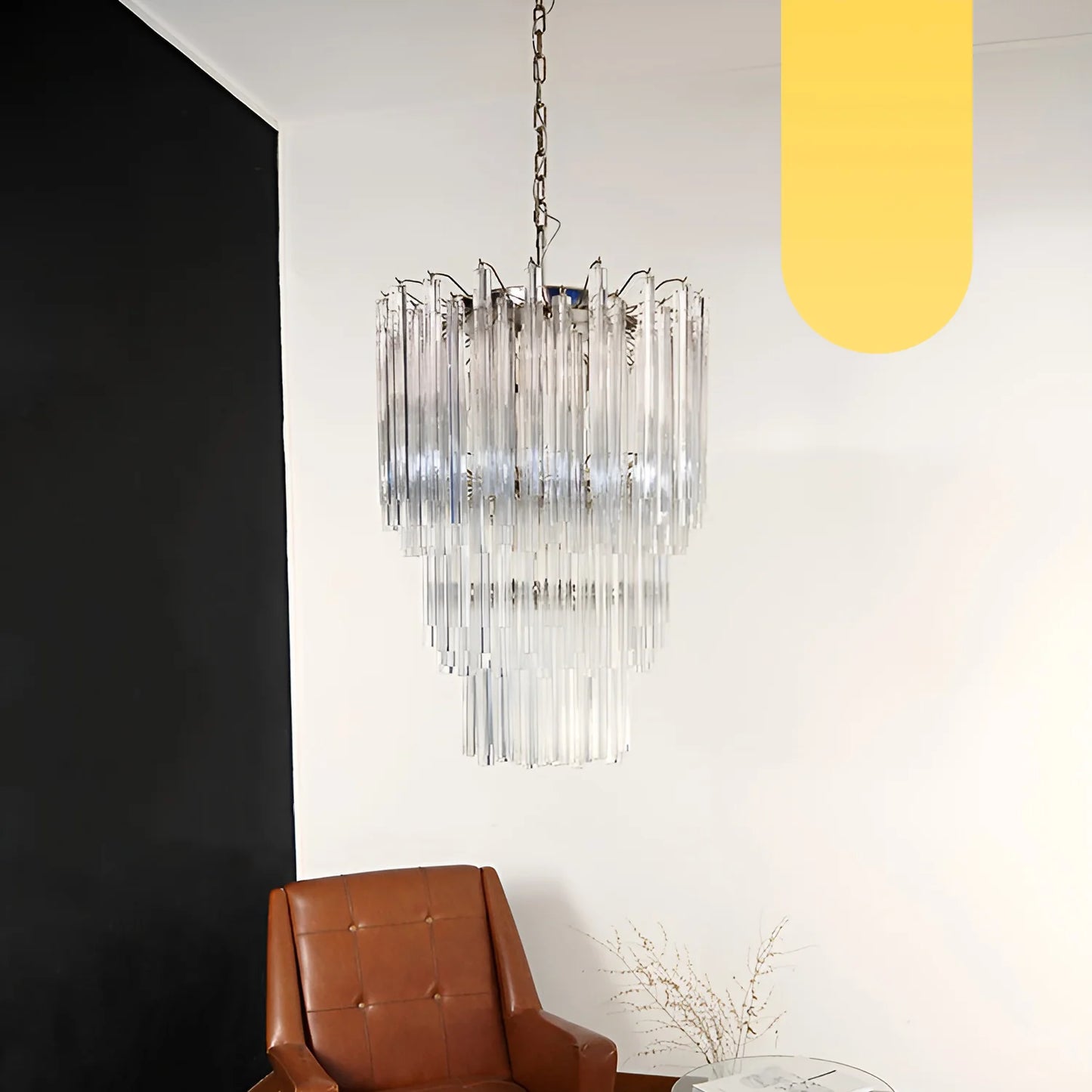 Fantastic Murano Prisms Transparent Chandelier - Nuvé