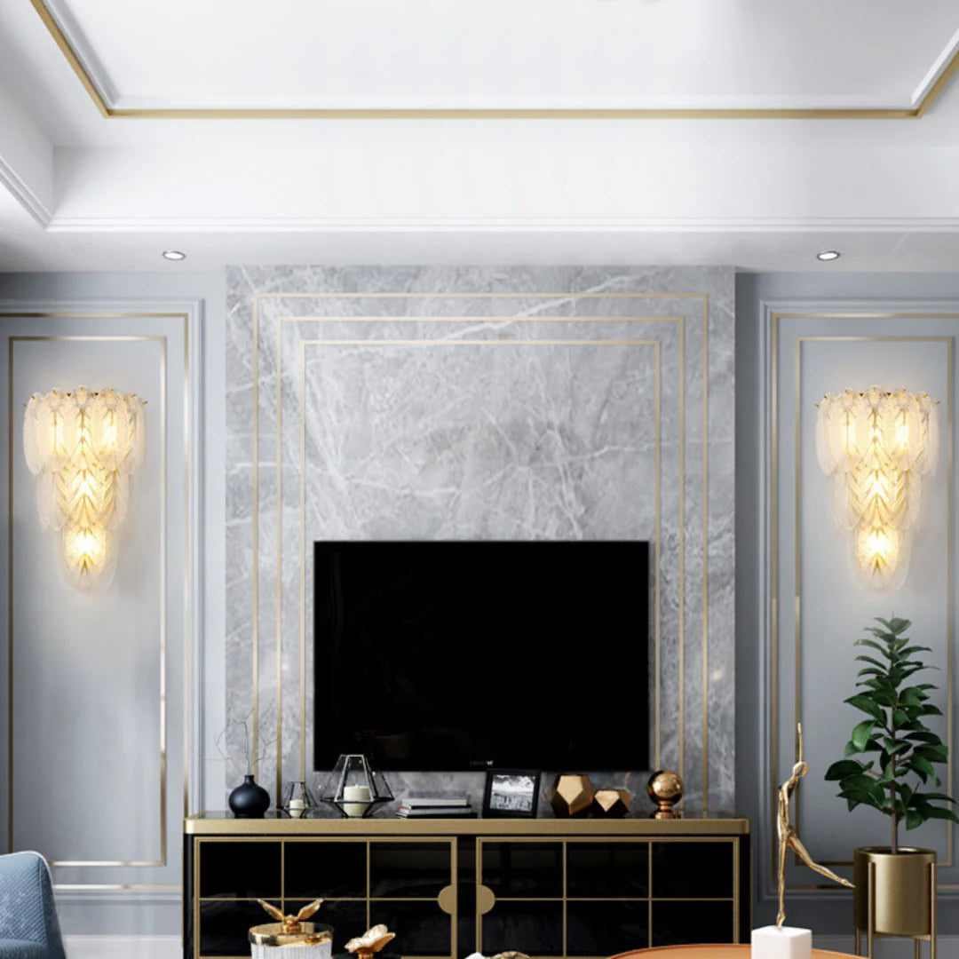 Feather Crystal Wall Lamp - Nuvé