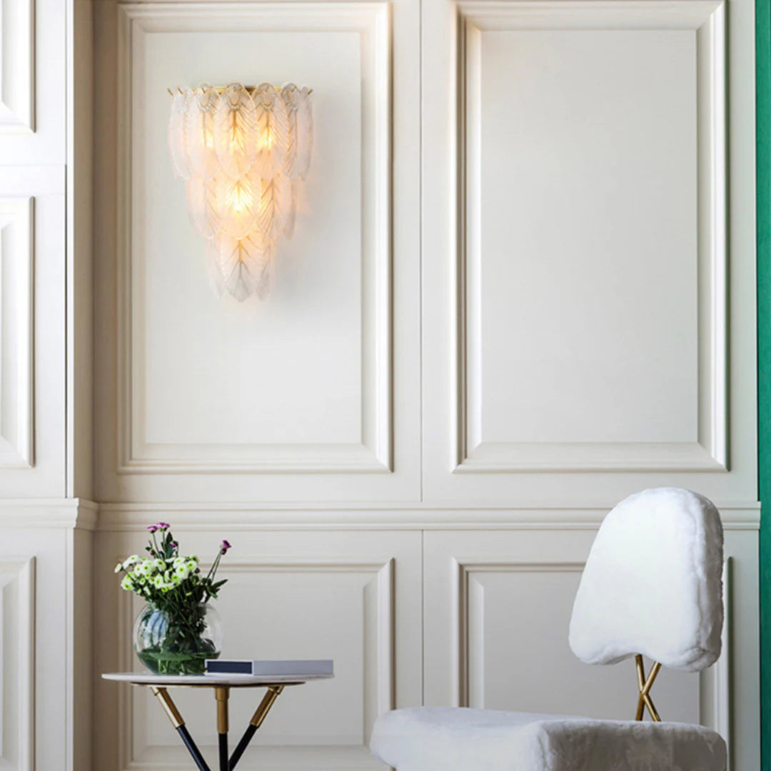 Feather Crystal Wall Lamp - Nuvé