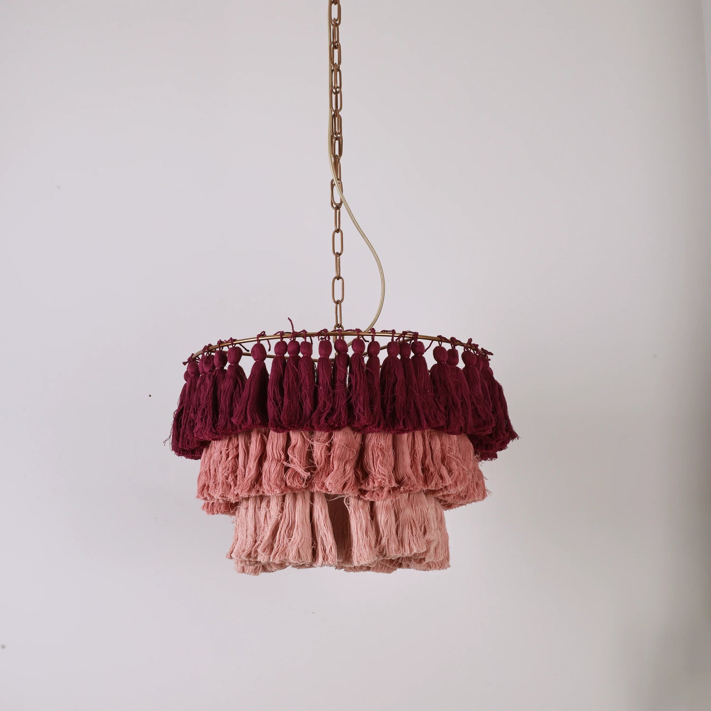 Fela Fabric Tassel Chandelier - Nuvé