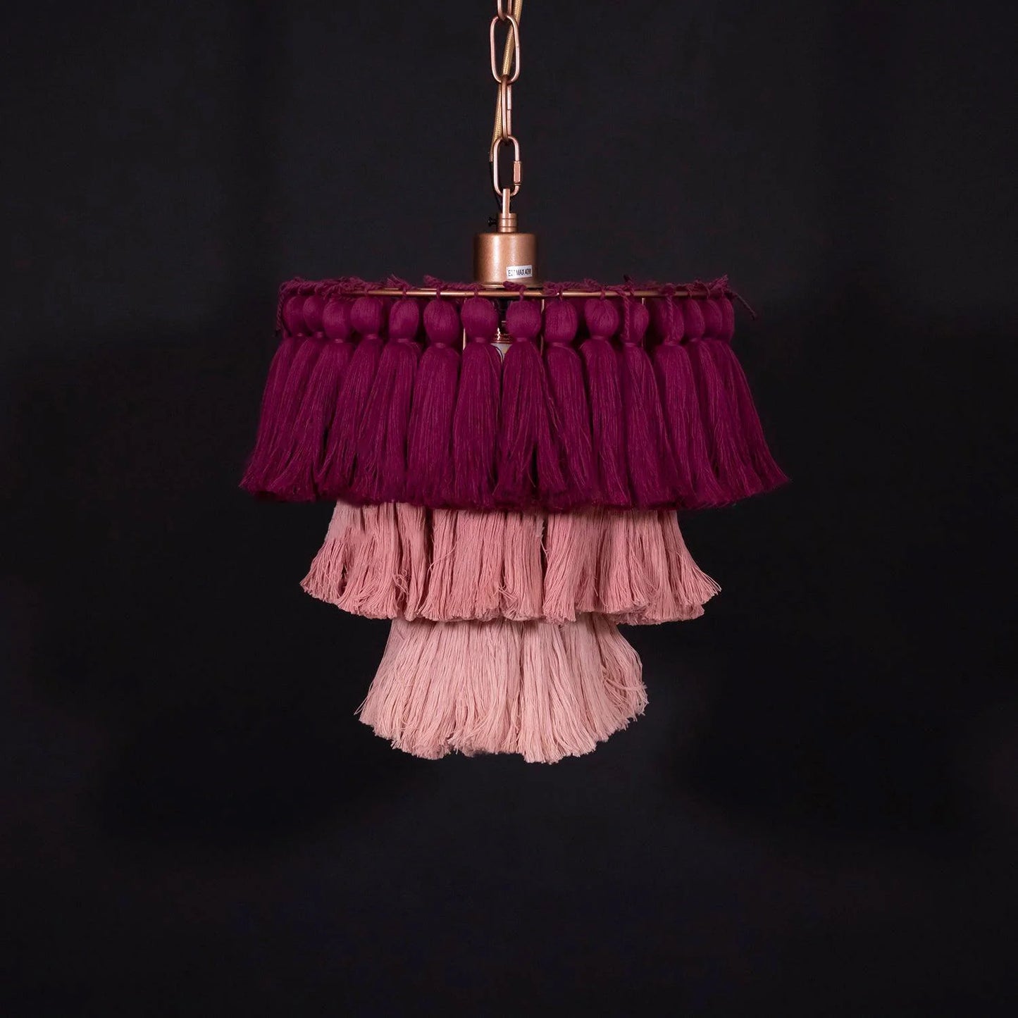 Fela Fabric Tassel Chandelier - Nuvé