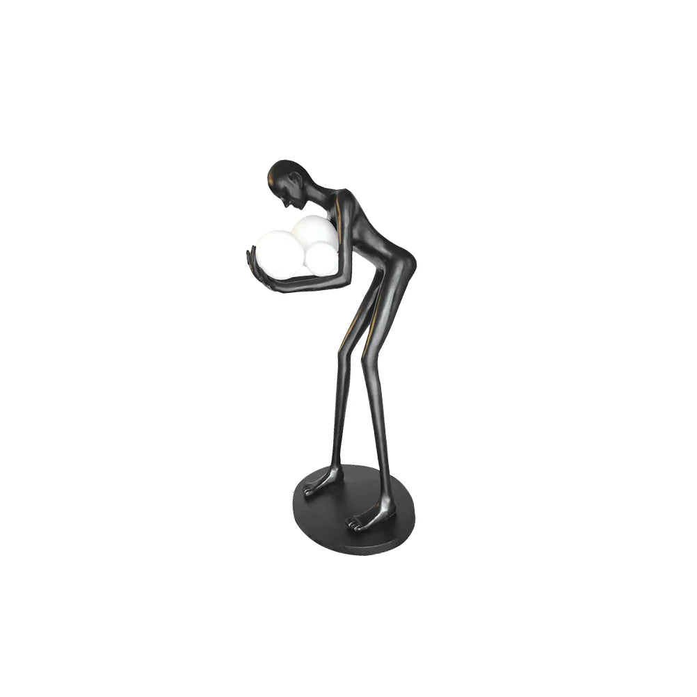 Figure Holding Ball Sculpture Floor Lamp - Nuvé