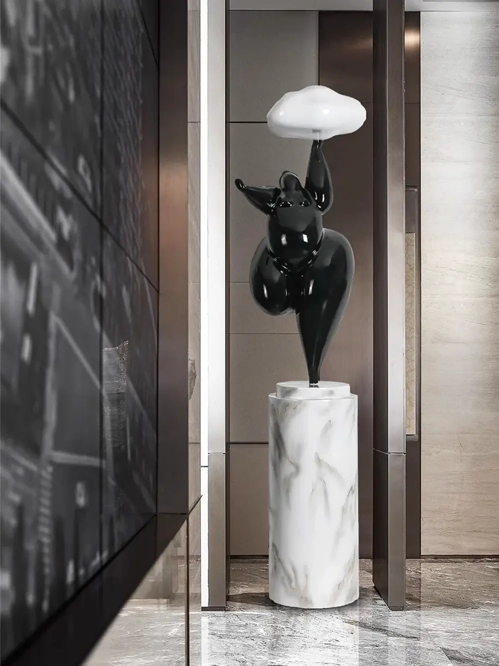 Figure Sculpture Rylight Cloud Floor Lamp - Nuvé