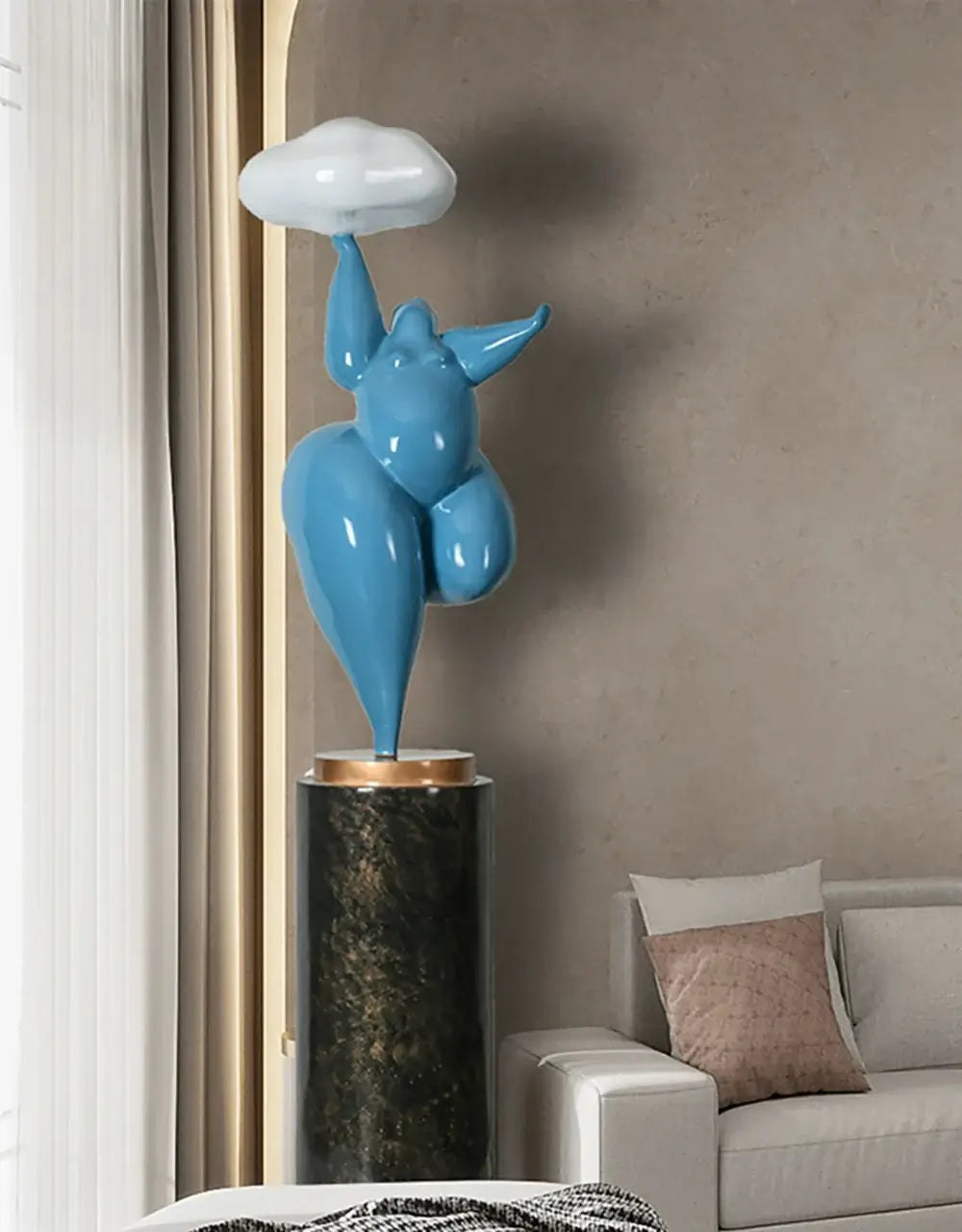 Figure Sculpture Rylight Cloud Floor Lamp - Nuvé