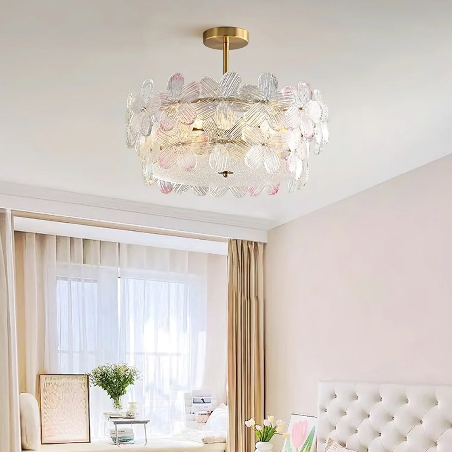 Flower Cluster Frosted Glass Ceiling Lamp - Nuvé