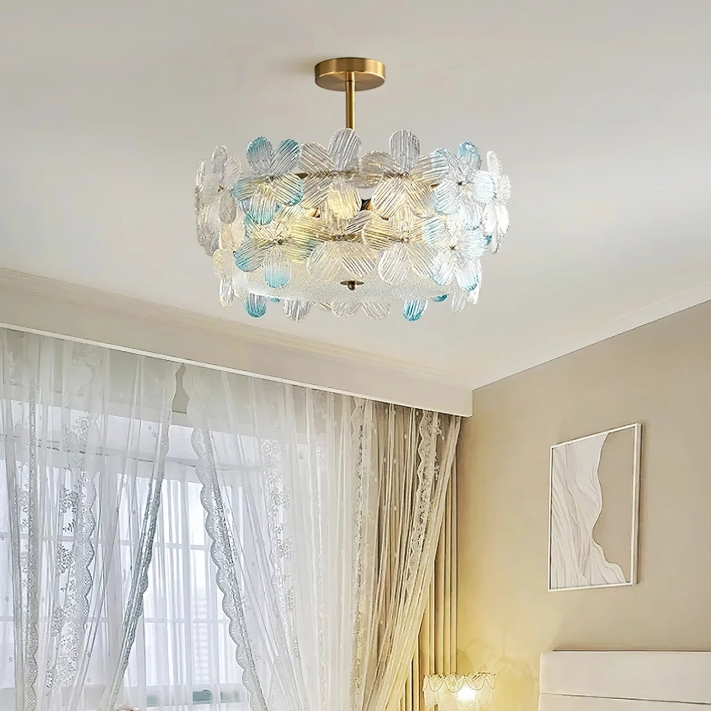 Flower Cluster Frosted Glass Ceiling Lamp - Nuvé