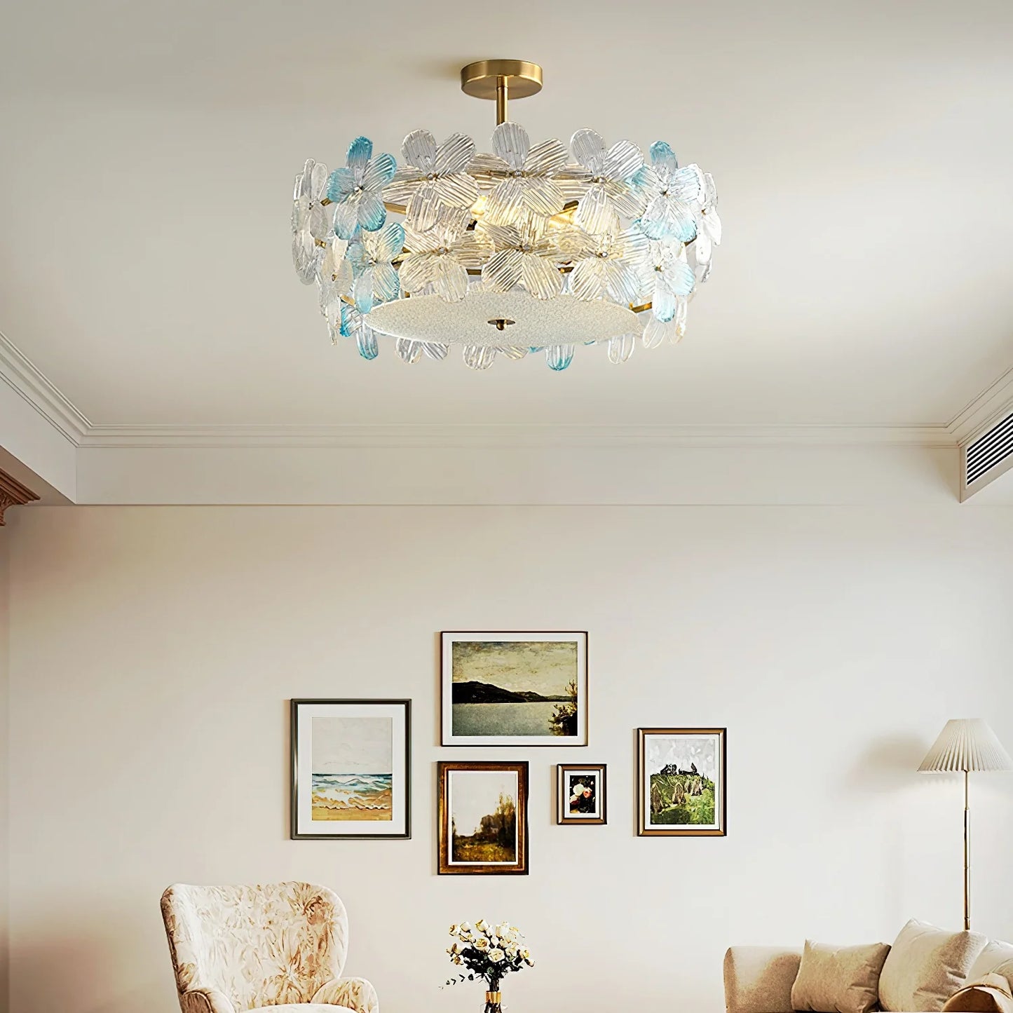 Flower Cluster Frosted Glass Ceiling Lamp - Nuvé