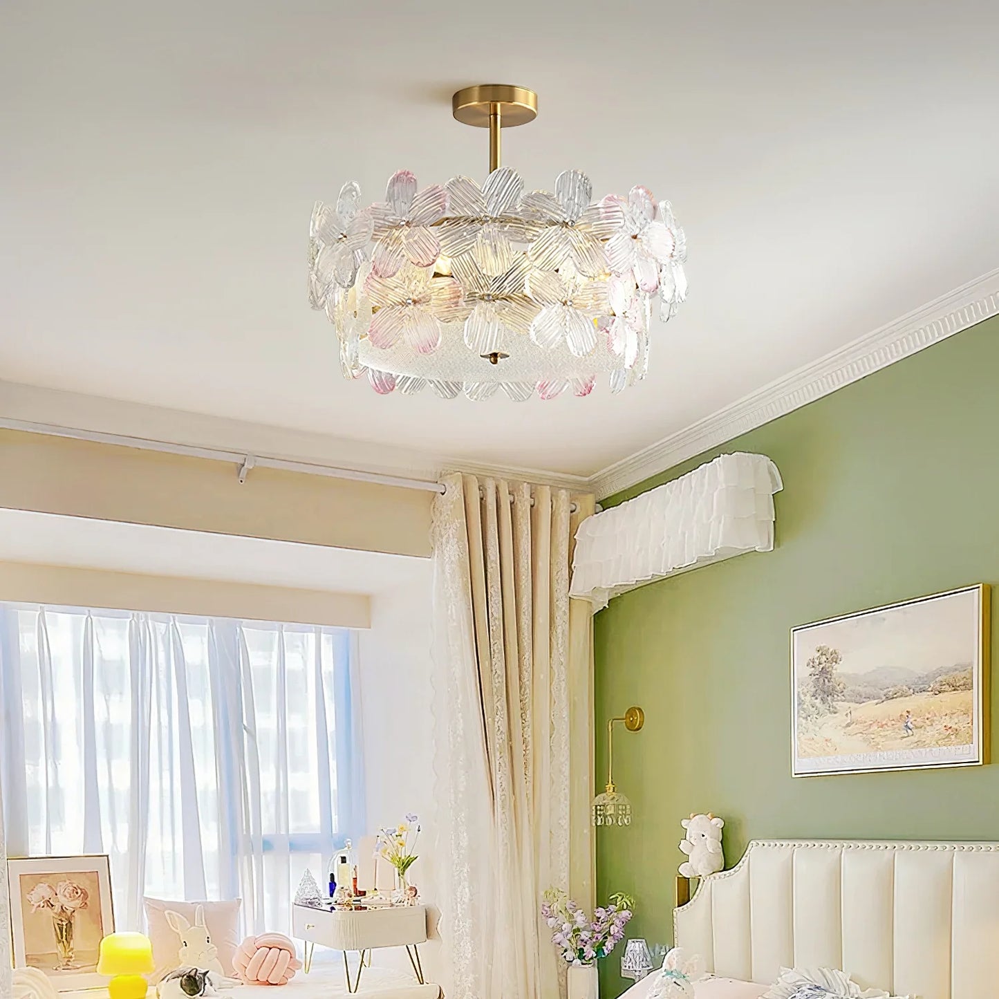 Flower Cluster Frosted Glass Ceiling Lamp - Nuvé