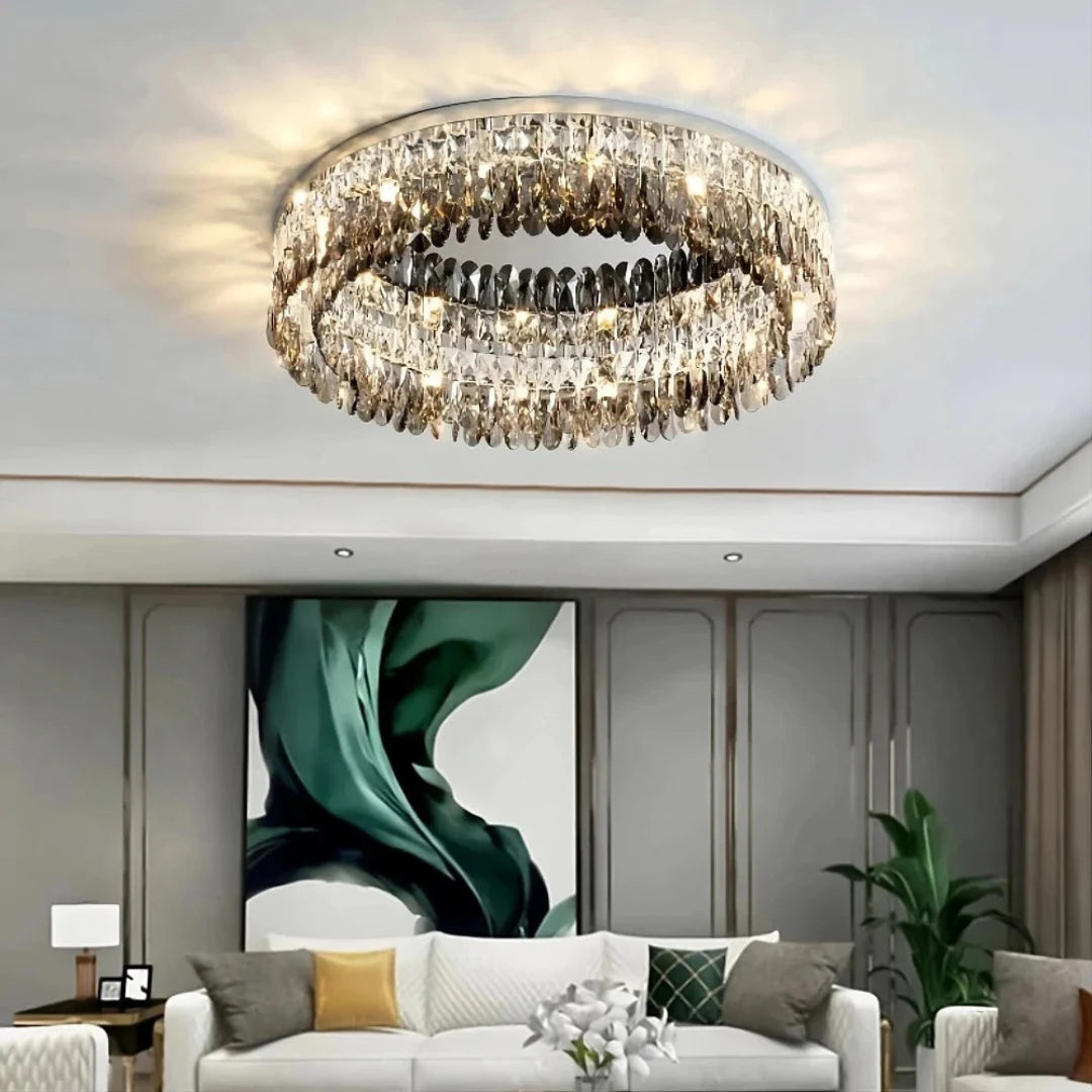 Round Giano Crystal Ceiling Ceiling light - Nuvé