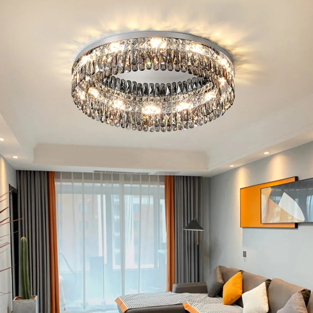 Round Giano Crystal Ceiling Ceiling light - Nuvé