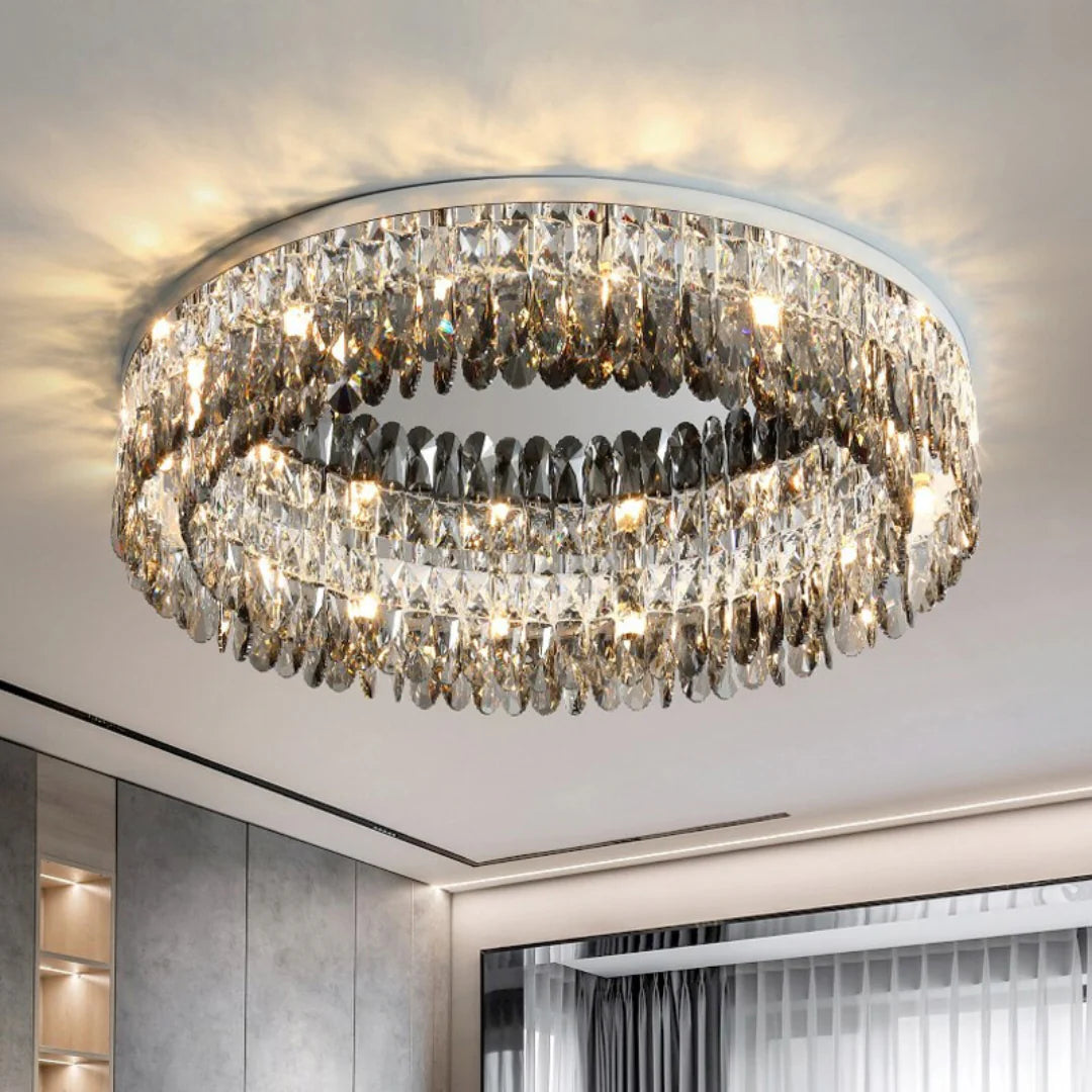 Round Giano Crystal Ceiling Ceiling light - Nuvé