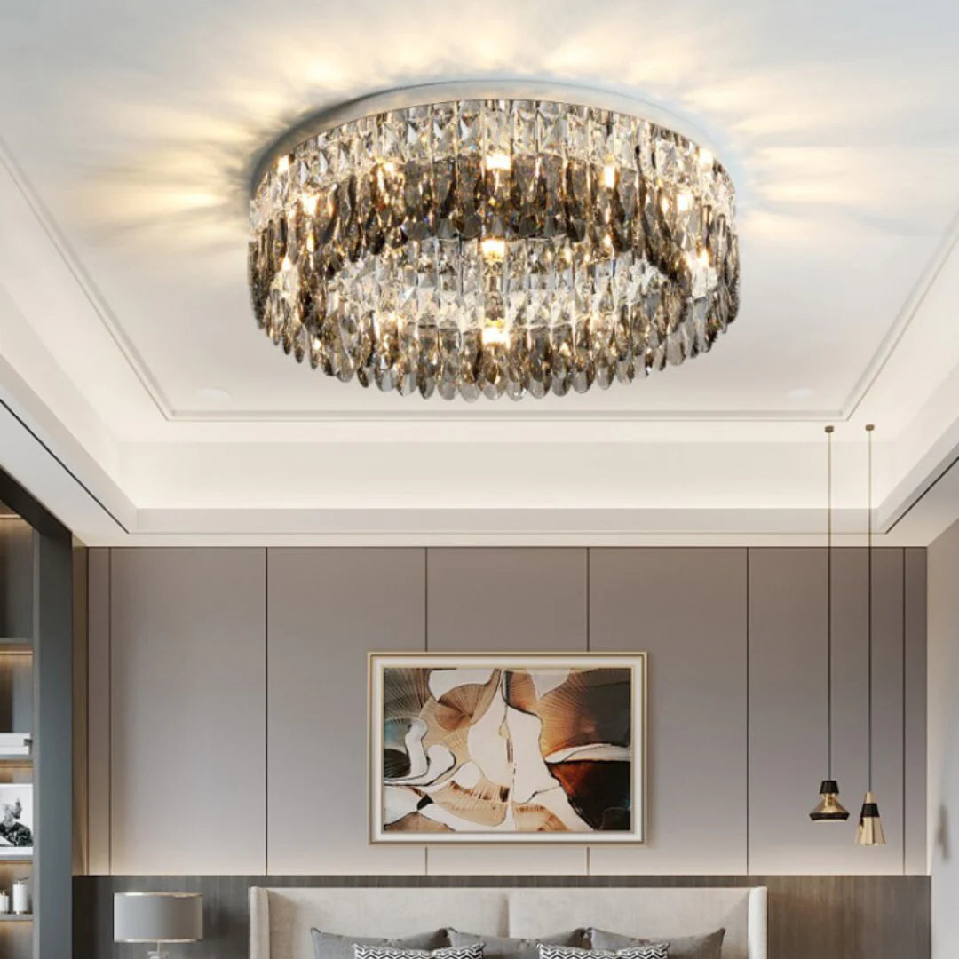 Round Giano Crystal Ceiling Ceiling light - Nuvé
