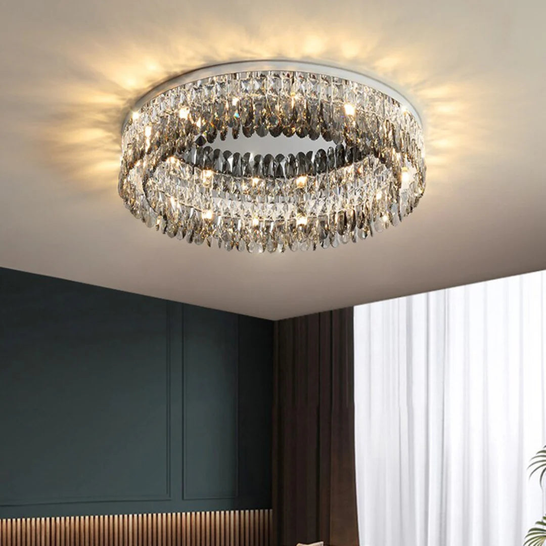 Round Giano Crystal Ceiling Ceiling light - Nuvé
