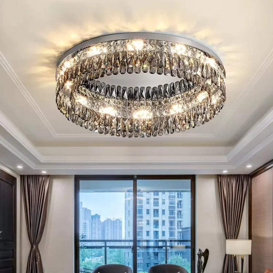 Round Giano Crystal Ceiling Ceiling light - Nuvé