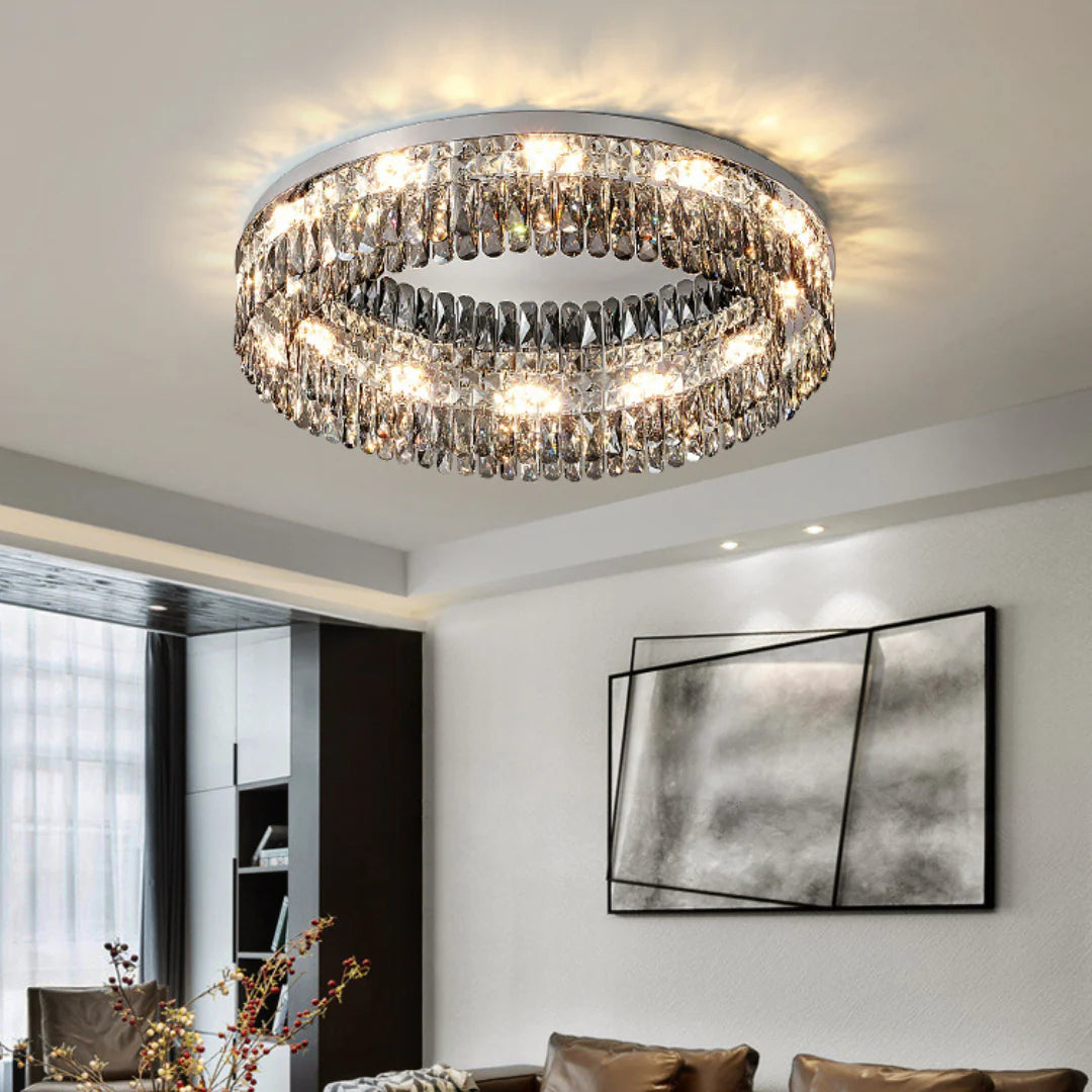 Round Giano Crystal Ceiling Ceiling light - Nuvé