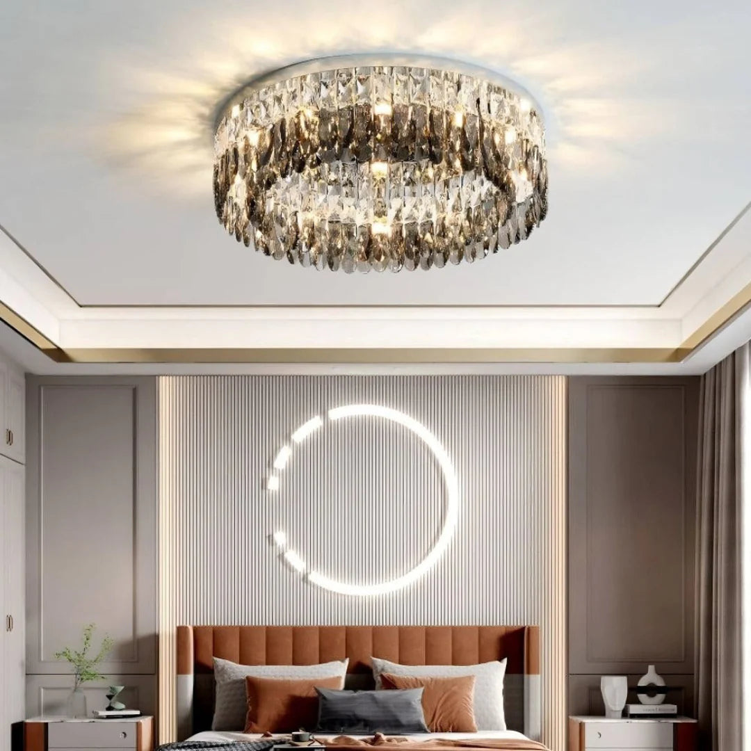 Round Giano Crystal Ceiling Ceiling light - Nuvé