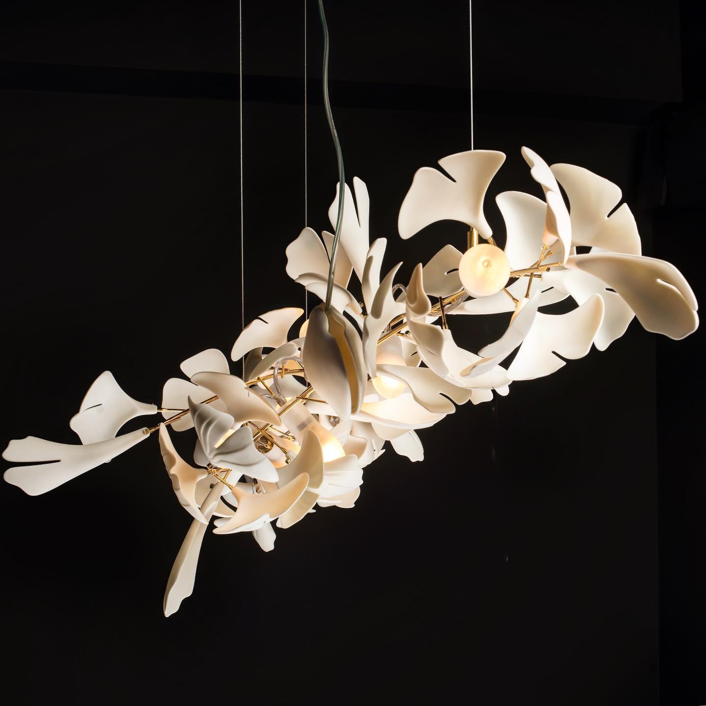 Gingko Ceramic Chandelier A - Nuvé