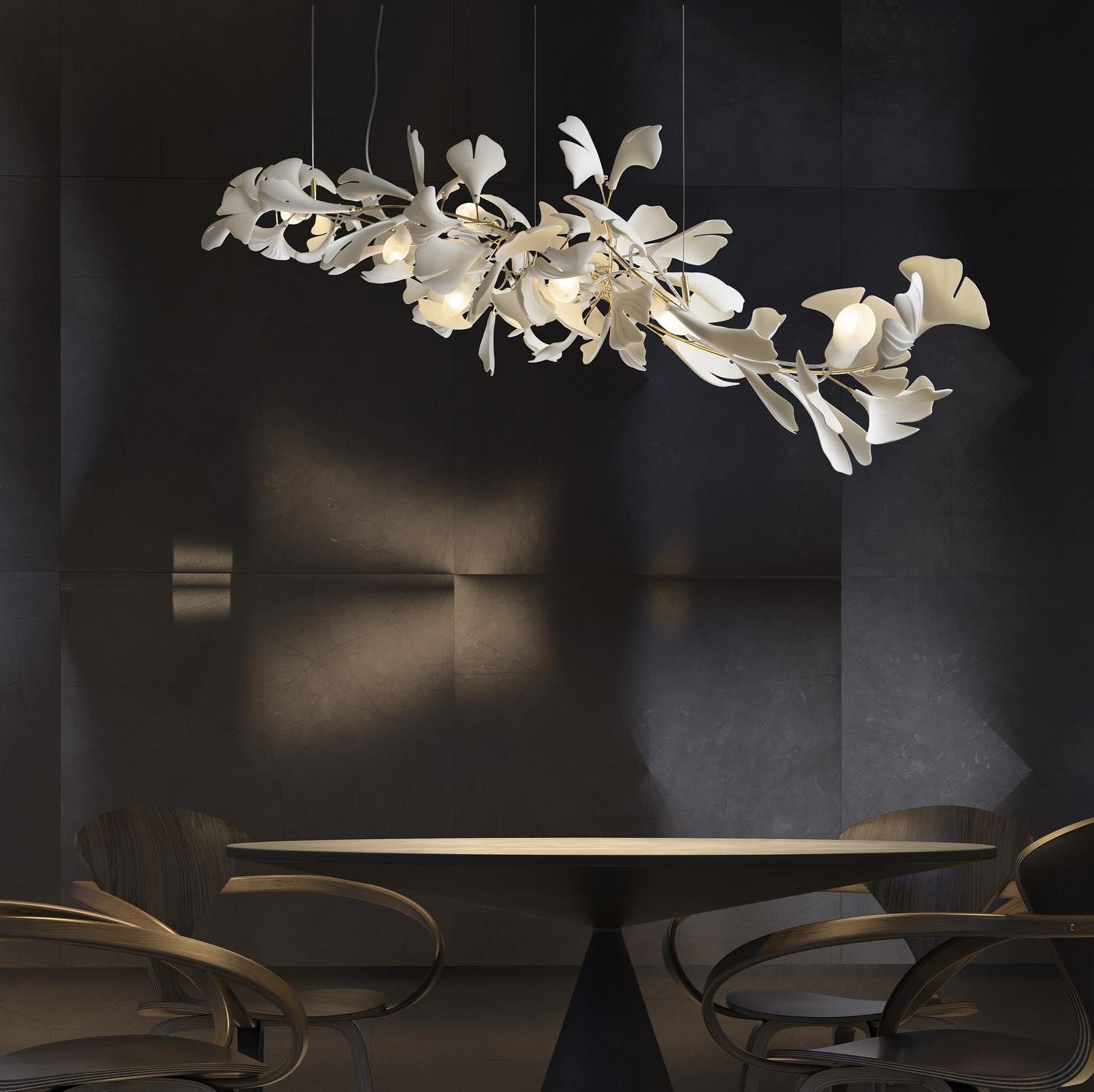 Gingko Ceramic Chandelier A - Nuvé