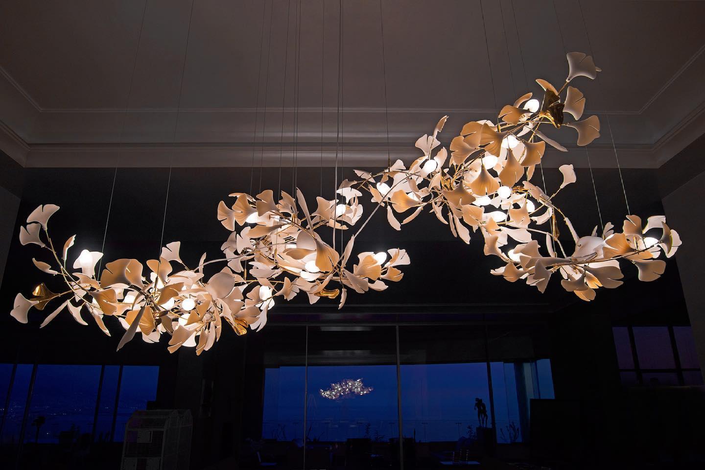 Gingko Ceramic Chandelier A - Nuvé