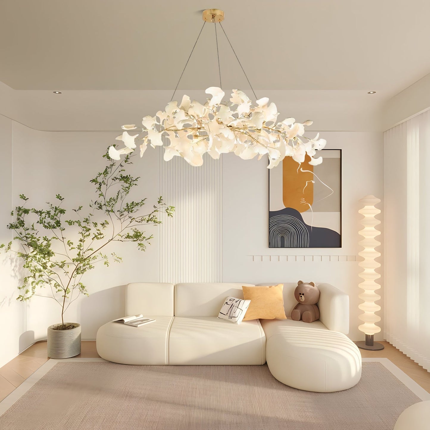 Gingko Ceramic Chandelier N - Nuvé