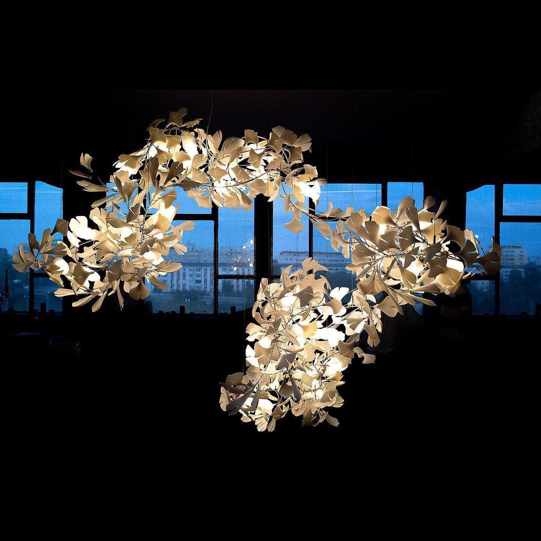 Gingko Ceramic Chandelier C - Nuvé