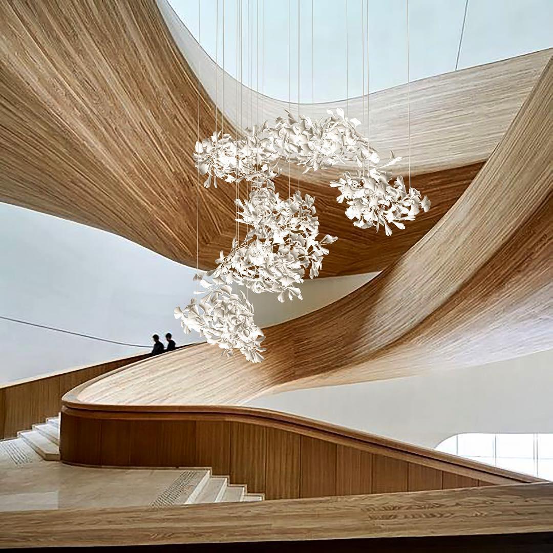Gingko Ceramic Chandelier C - Nuvé