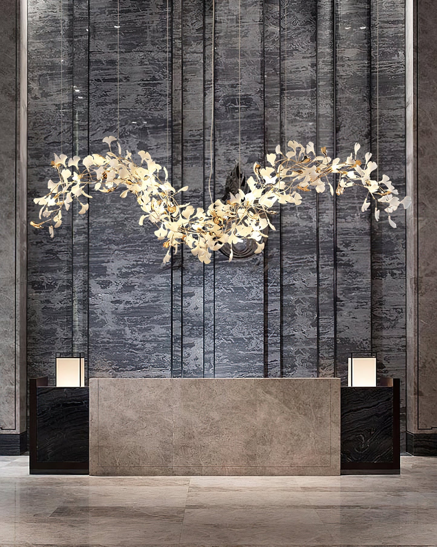 Ginkgo Tip Tlying Chandelier - Nuvé