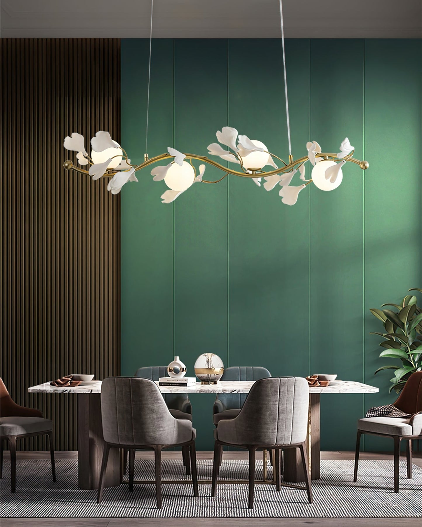 Gingko Glass Chandelier - Nuvé