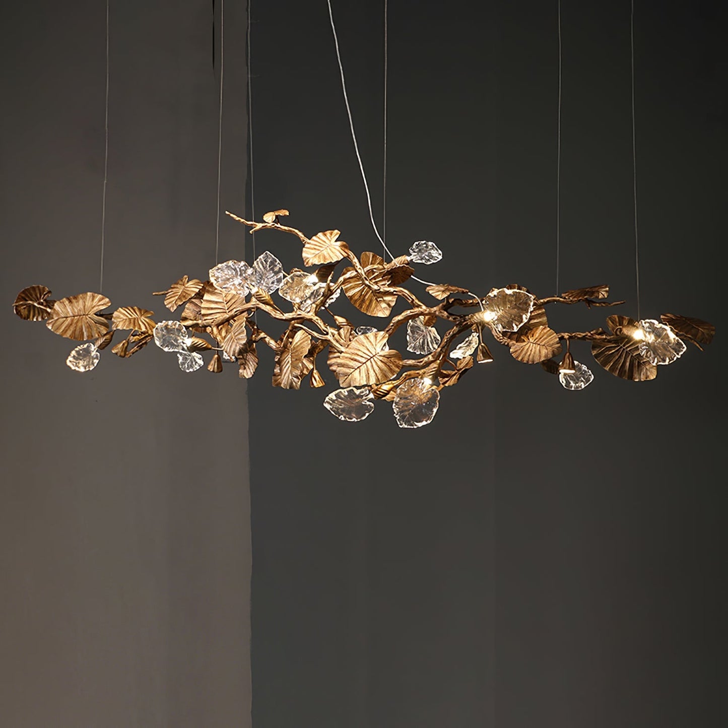 Gold Leaf Chandelier - Nuvé
