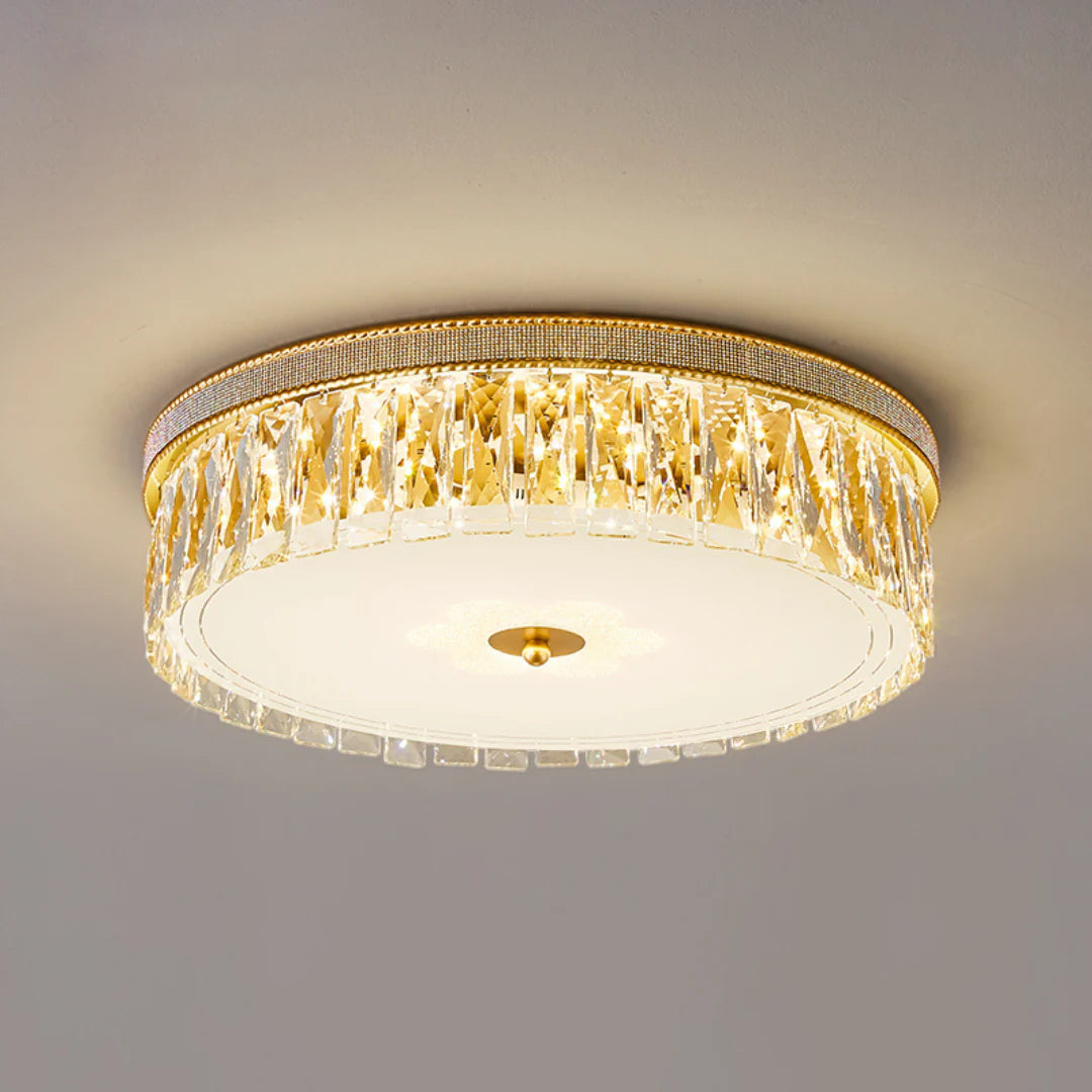 Golden Crystal Ceiling Lamp - Nuvé