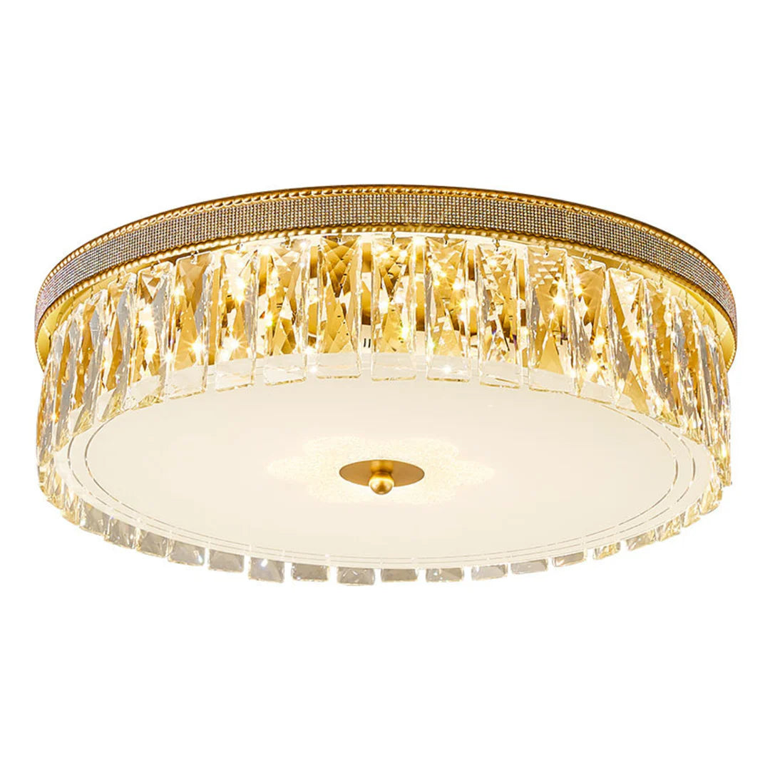 Golden Crystal Ceiling Lamp - Nuvé