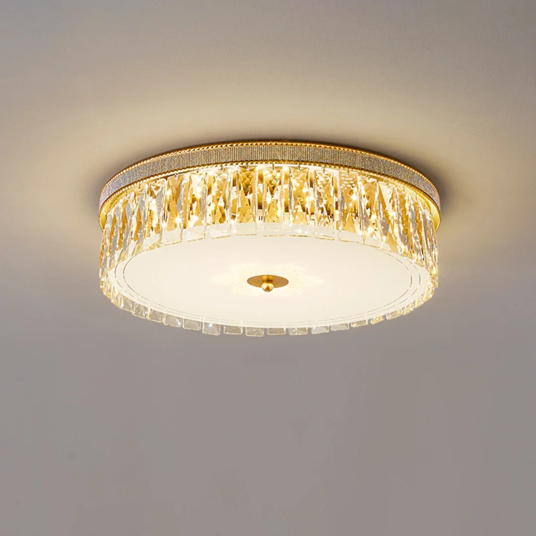 Golden Crystal Ceiling Lamp - Nuvé