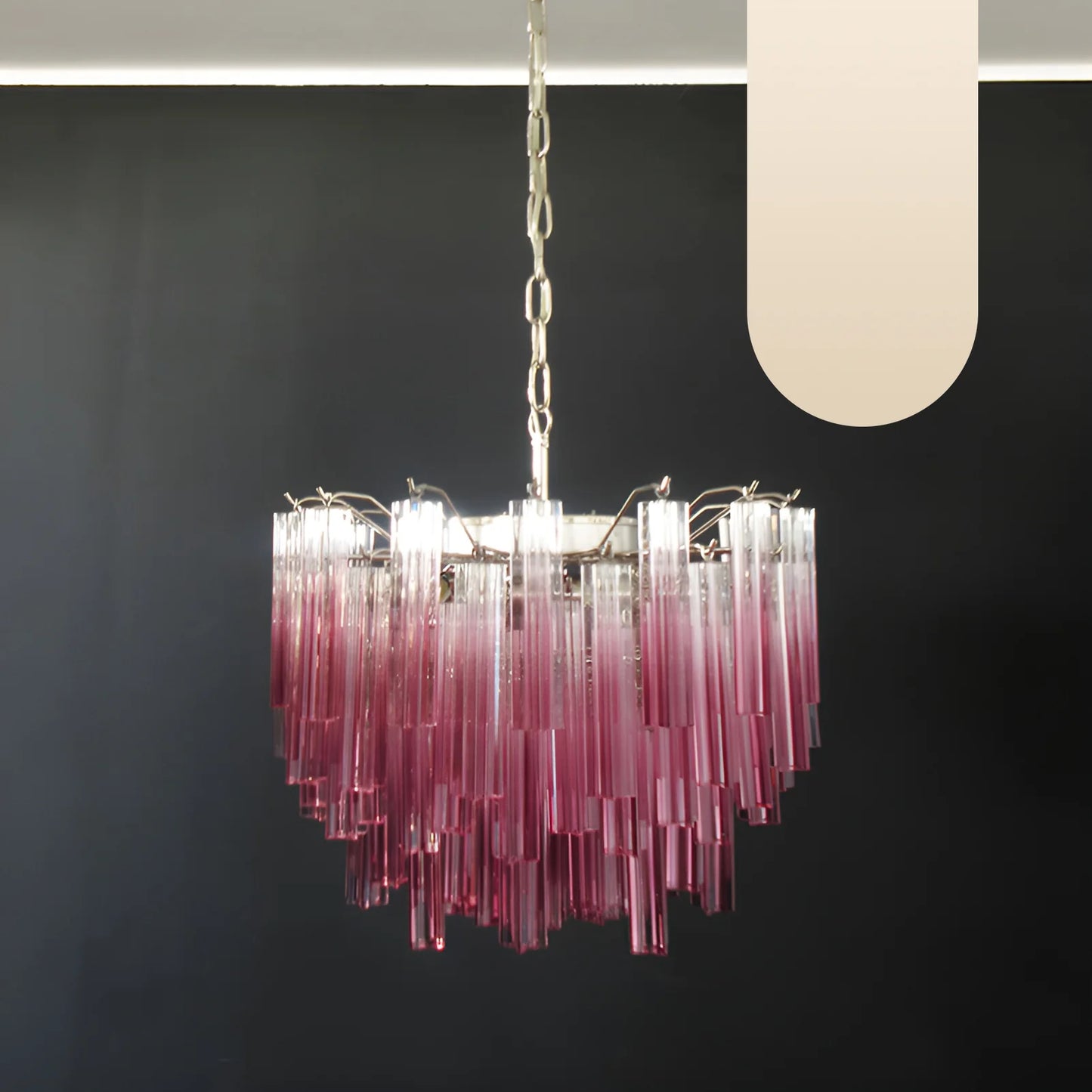 Gorgeous Murano Quadriedri Prisms Chandelier - Nuvé