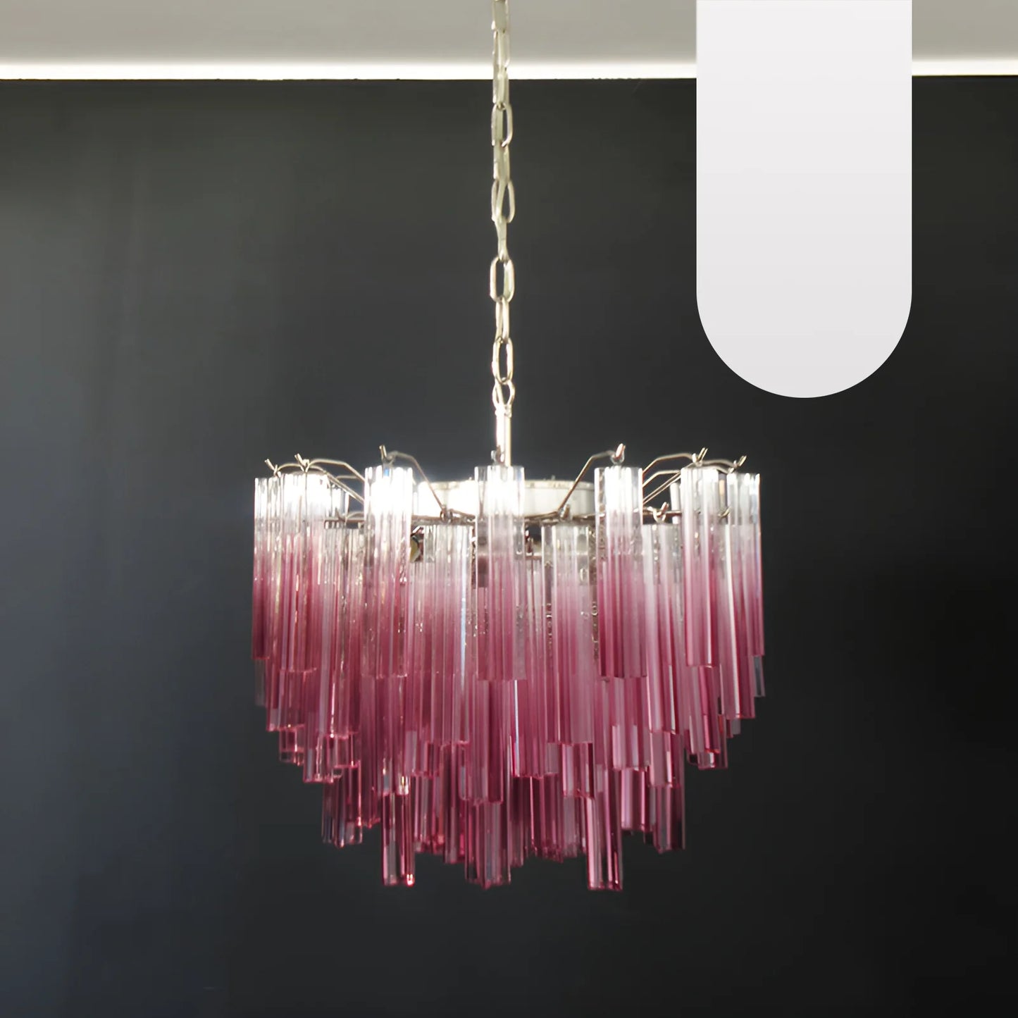 Gorgeous Murano Quadriedri Prisms Chandelier - Nuvé